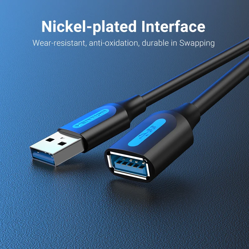 Vention USB Extension Cable 3.0 Male to Female Extender Data Cord for Laptop PC Smart TV PS4 Xbox One SSD | Электроника
