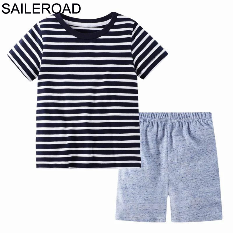 SAILEROAD/комплекты одежды детские комплекты в черно-белую полоску для мальчиков