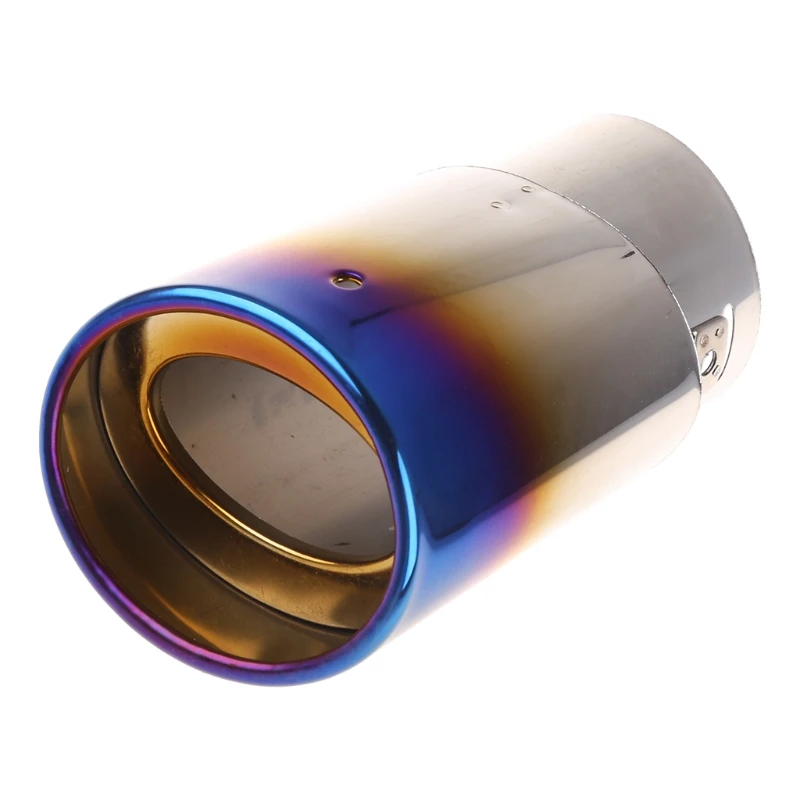 

Universal Stainless Steel Car Rear Round Exhaust Pipe Tail Throat Muffler Tip