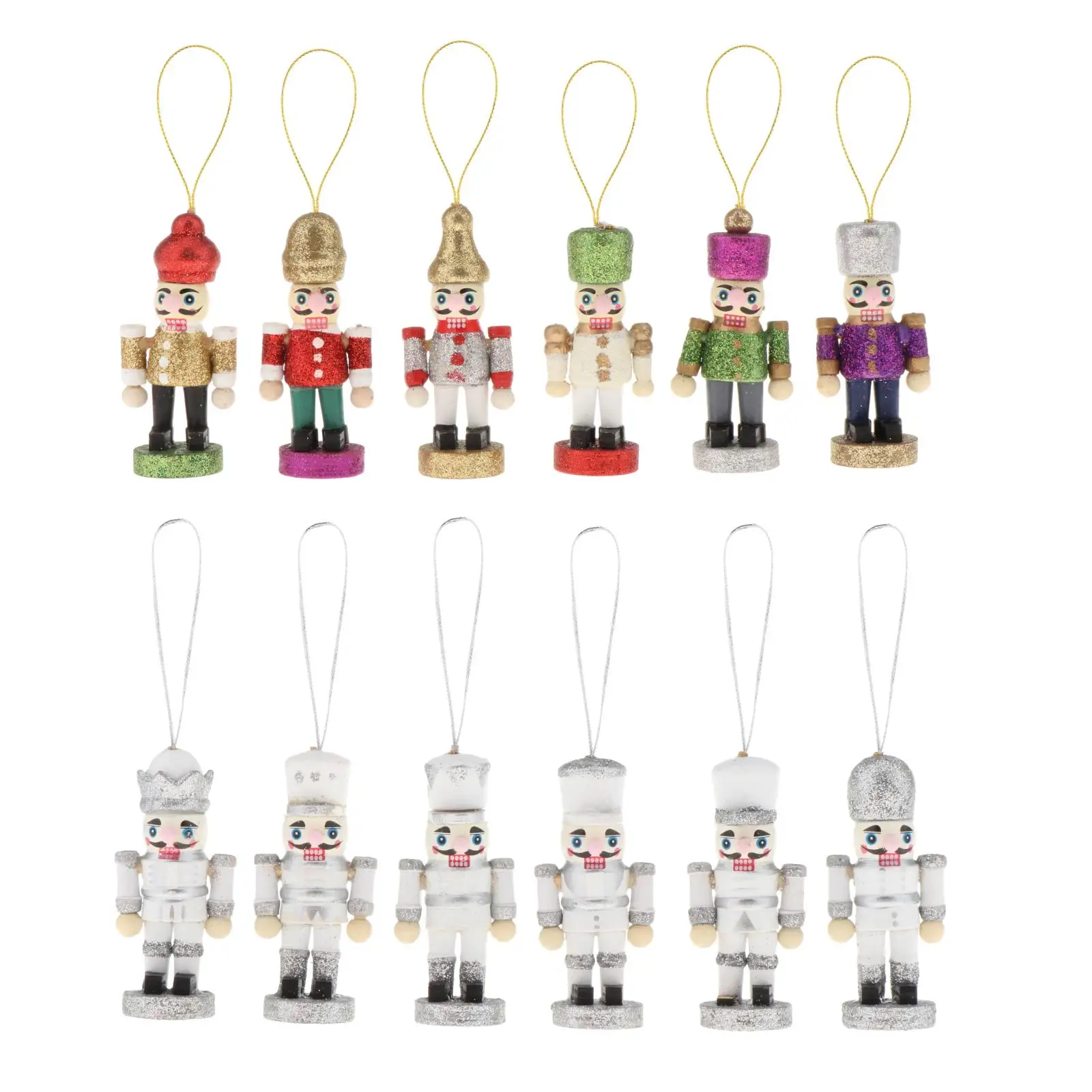 

Деревянный Щелкунчик King кукла фигурки, украшения куклы, 6 шт.