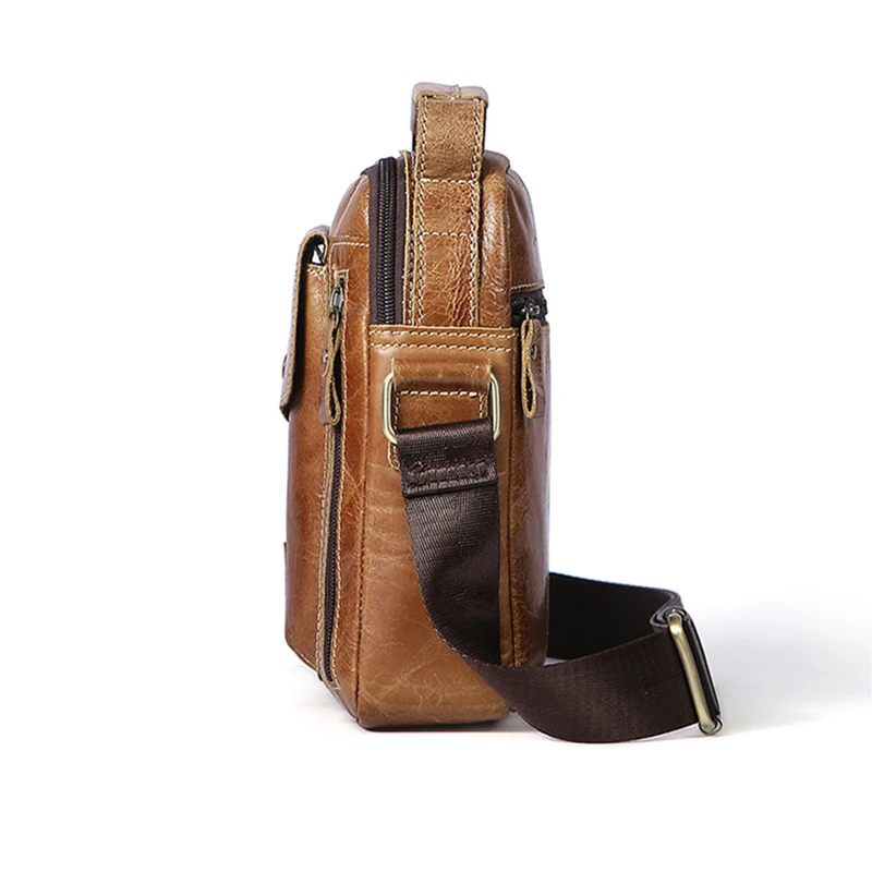 Мужская поясная сумка MAHEU из натуральной кожи на плечо мини плечо|waist pack|leather