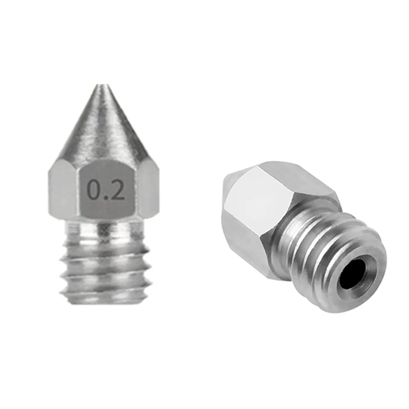 

2Pcs 0.2mm 3D Printer MK8 Extruder Brass Nozzle Printheads for MK8 MakerBot