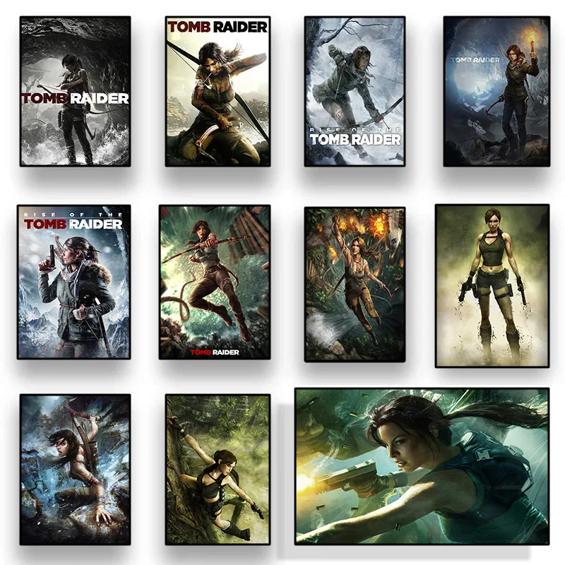 

Tomb Raider modern movie poster printing canvas painting for home decoration accessories room art wall stickers picture