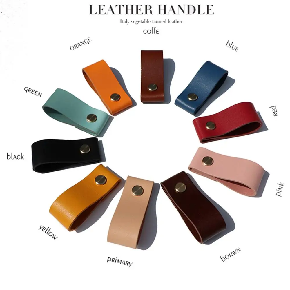 Креативный Американский гардероб дверная ручка ящик кожаная Скандинавская