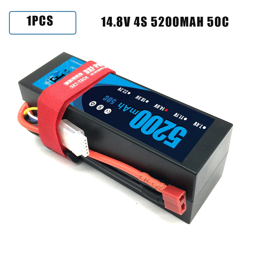 DXF Lipo 4S Батарея жесткий чехол 14,8 V 5200 мА/ч, 6500 мА/ч, 50C 100C 200C AKKU для 1:8 1:10 RC автомобиль E Багги Truggy Грузовик Лодка