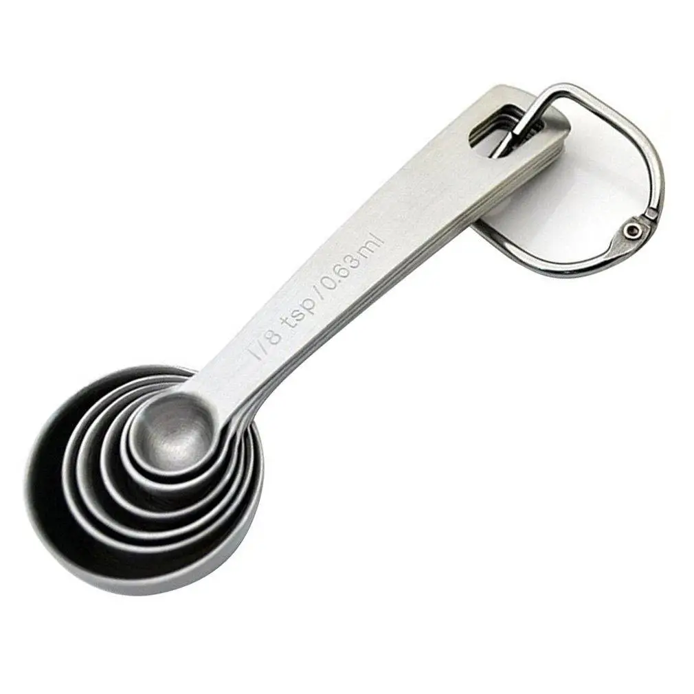 

6pcs Multi Purpose Spoons/Cup Measuring Tools PP Baking Accessories Stainless Steel/Plastic Handle Kitchen Gadgets