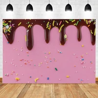 pink backgrounds for photography ice cream cake birthday party love baby newborn portrait photo backdrops for photography