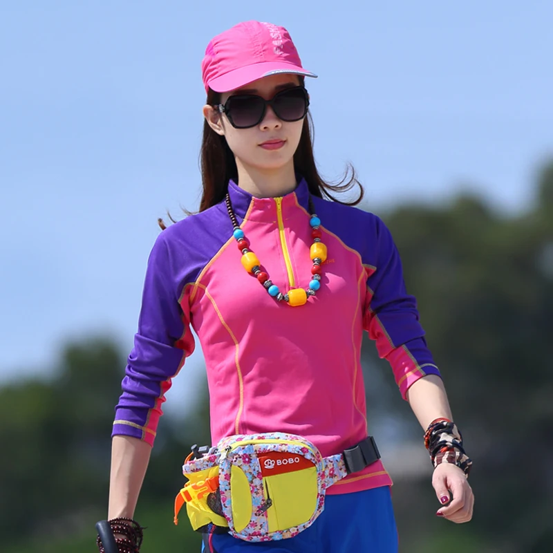 Летняя женская футболка для активного отдыха кемпинга походов быстросохнущая