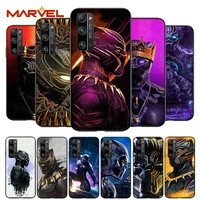 marvel black panther for huawei honor 30 20 10 9s 9a 9c 9x 8x max 10 9 lite 8a 7c 7a pro silicone soft black phone case