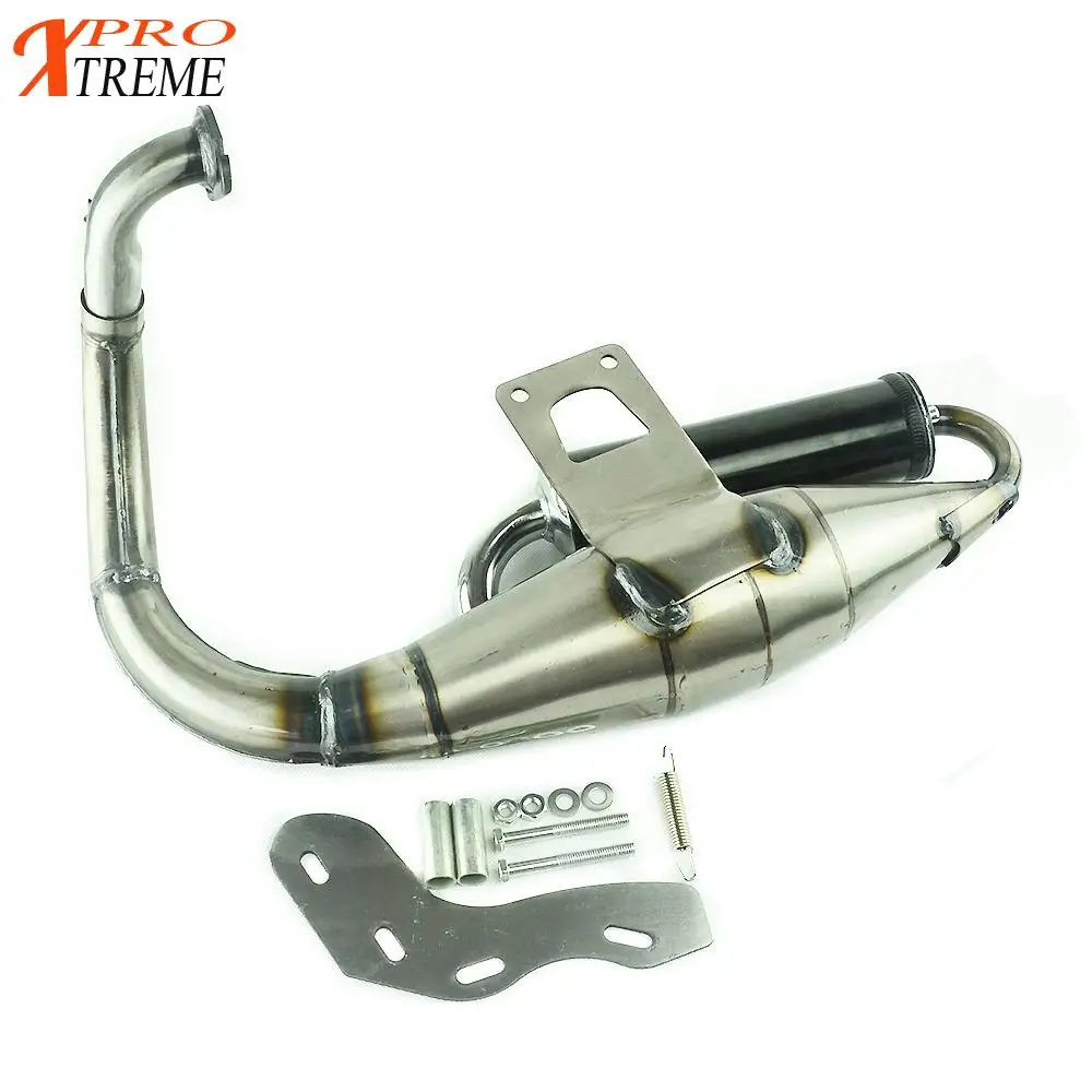 Полная выхлопная система глушитель труба Скутер мопед гонки для Honda DIO DIO50 AF18 AF24 AF27