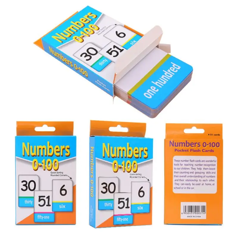 

Children Recognition Alphabet Numbers Teaching Card Early Education Learning Toy