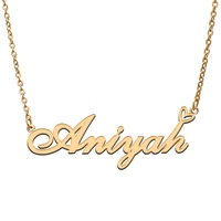 aniyah name tag necklace personalized pendant jewelry gifts for mom daughter girl friend birthday christmas party present