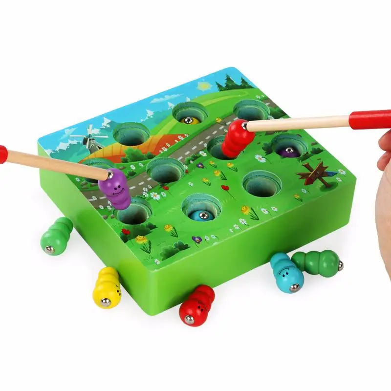 Магнитный игровой блок Монтессори Развивающие деревянные игрушки для