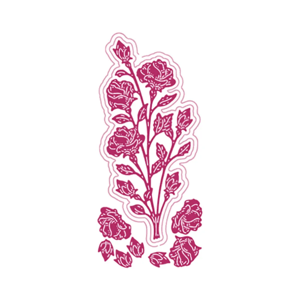 

Ruddy Roses Metal Cutting Dies for DIY Scrapbooking Crafts Dies Cut Stencils Maker Photo Album Template Handmade Decoration