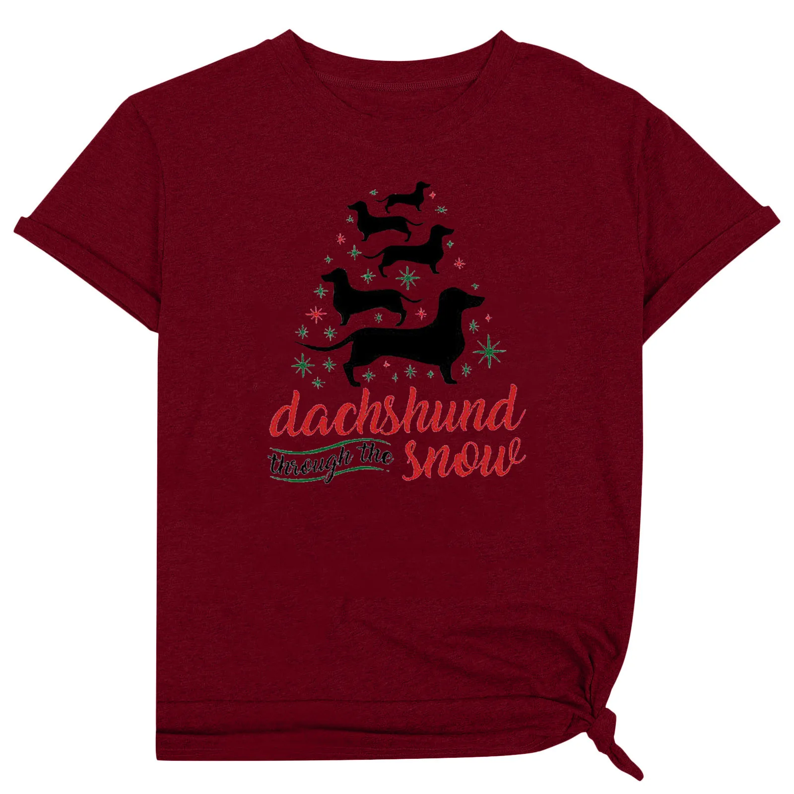 

Sagace Women's Fashion Printing O-neck Short T-shirt Loose Blouse Top Shirt