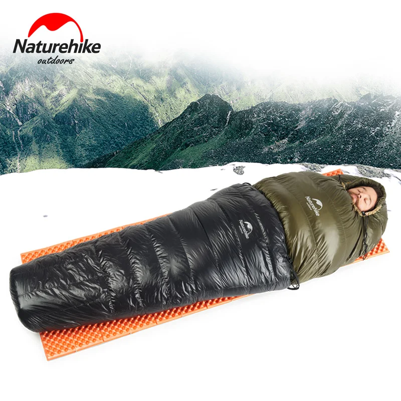 NatureHike 350 г полугрудной стиль утиный пух спальный мешок Сверхлегкий портативный