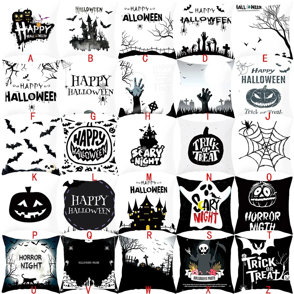 Чехол для подушки на Хэллоуин с изображением черепа Джека Кошмар перед