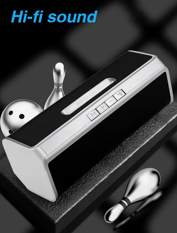 Портативные колонки Bluetooth 10 Вт, 4D стерео беспроводные громкоговорители, колонки, компьютерная поддержка басов, FM радио, TF, AUX, USB