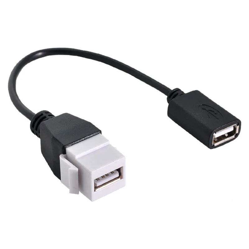 

USB 2,0 удлинитель «Мама-мама» с пряжкой может зафиксировать USB-кабель и двойной внутренний кабель панели