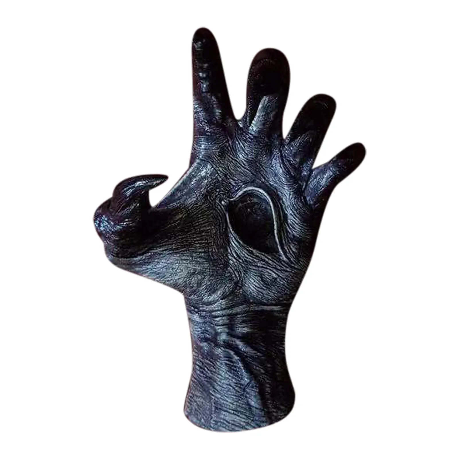 

Wall Mount Witch Hand Evil Eyes Claw Art Resin Ornament Creepy Hand Hook Hat Key Jewelry Dispaly Rack Home Decoration
