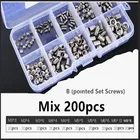 Набор из 200260 шт. шестигранных головок, конусных головок, стандартный комплект м3, М4, М5, М6, М8, набор винтов из нержавеющей стали с шестигранным ключом