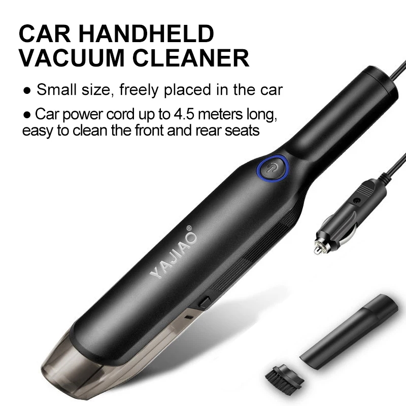 

YAJIAO Wireless Car Vacuum Cleaner Rechargeable Home Handheld Cyclone Suction Vacuum Cleaner Cordless Auto Po For Wet And Dry