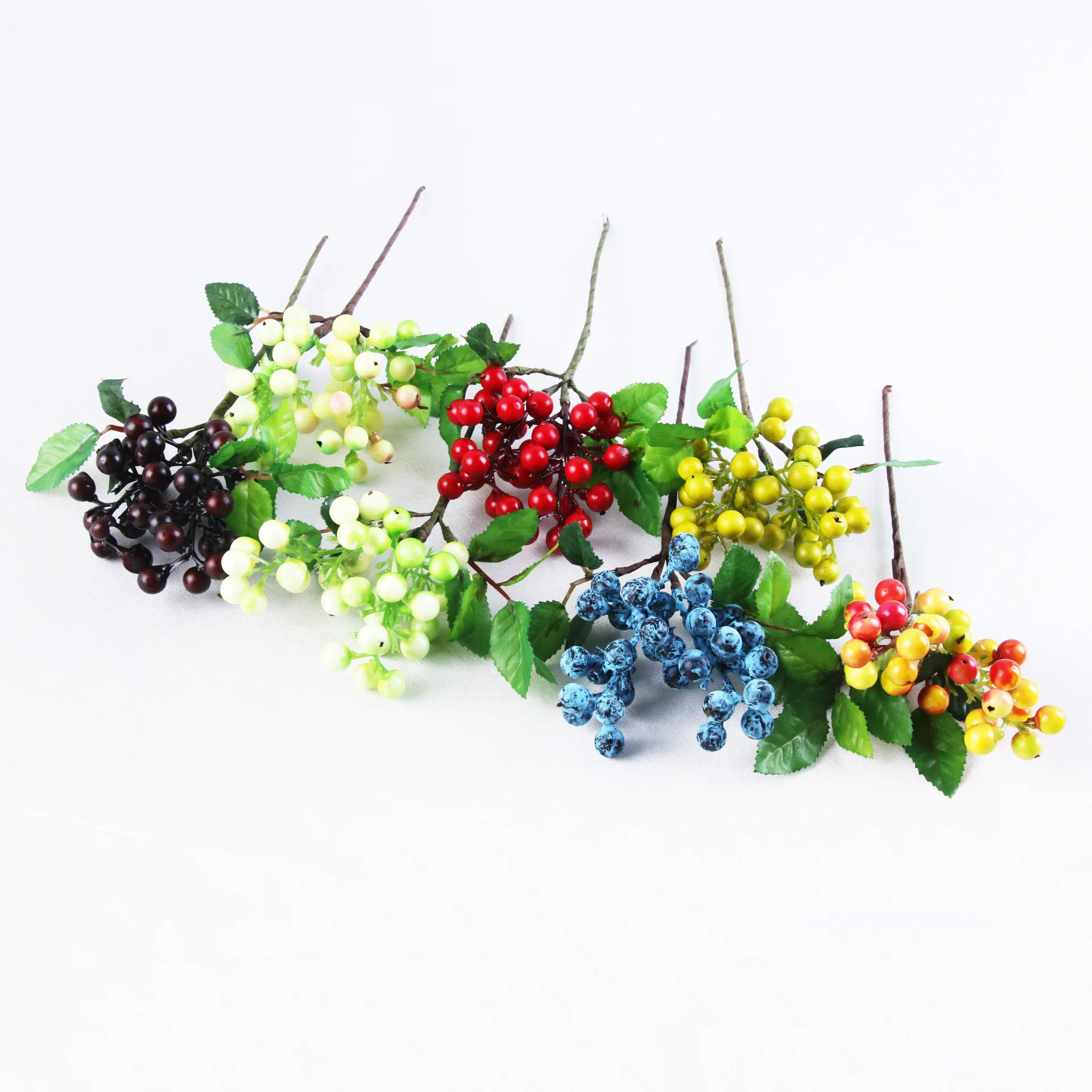 Шелковые ягодный Искусственный Декоративный букет черники Мини Искусственные