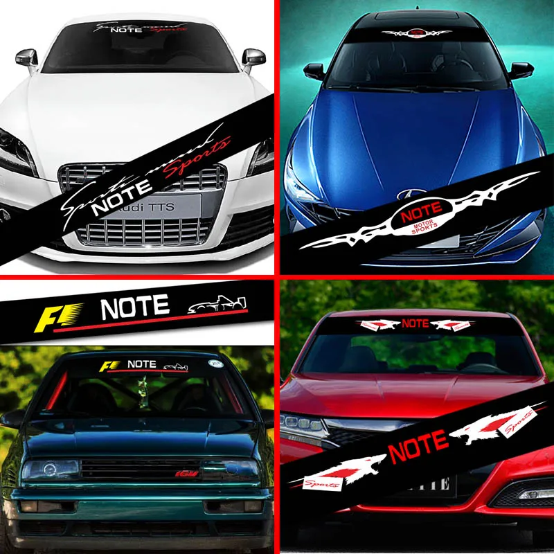 

For Nissan Note Car Sticker Styling Decoration Decals Car Front Windshield Prevent Sunlight Reflection Accessories