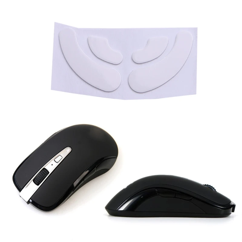 

CPDD 1Set Mouse Feet Mouse Skates Stickers Pad Rounded Glides Curved Edges Replacement for steel Series Sensei Wireless Mouse