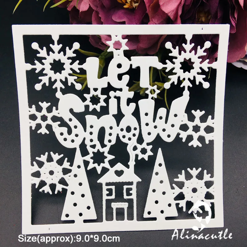 Металлическая высекальная высечка для снега зимы Рождества снежинки творчества