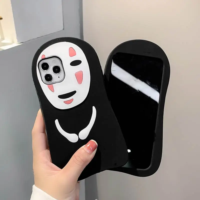 Япония Тихиро аниме Унесенные призраками Ghibli Миядзаки 3D Kaonashi силиконовый чехол