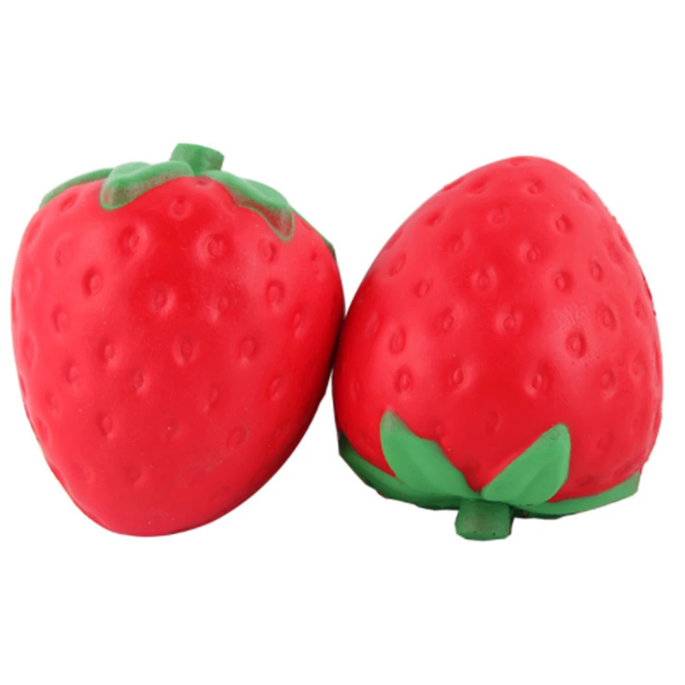 

Slow Rebound Strawberry cheap Slow Rise Squeeze Strap Charm Squishes Simulation soft Kid Toy Gift Pinch Decompression Toys