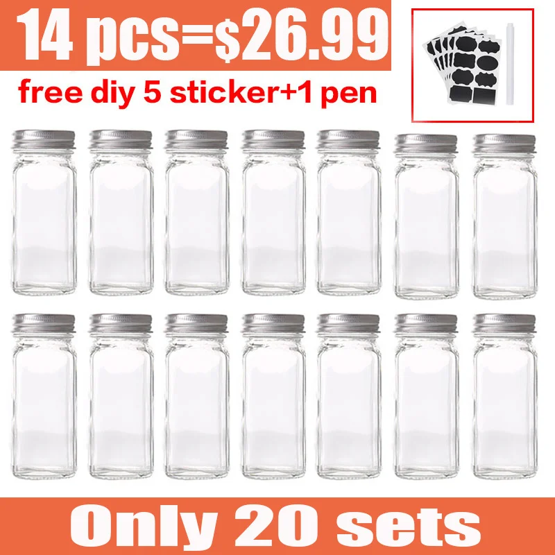 

Коробка для приправ, крышка, горшок для приправ, бутылка для приправ, стеклянные кухонные принадлежности и материалы, канистра для соли, наб...