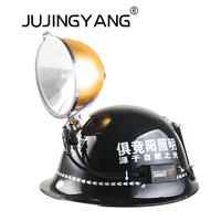 ju jing yang 65w hid strong headlamp xenon lamp remote night fishing helmet lamp safety helmet white light detection