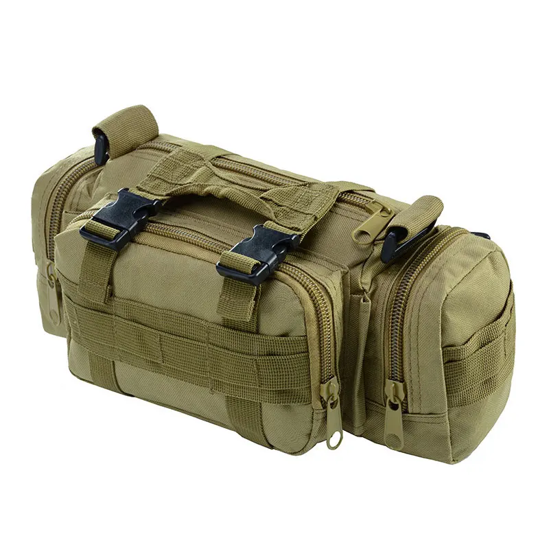 Molle Military Tactical Waist Bag Camping Traveling Hiking Climbing Nylon Shoulder Pack Pouch Outdoor Sports Hunting Gym Bag