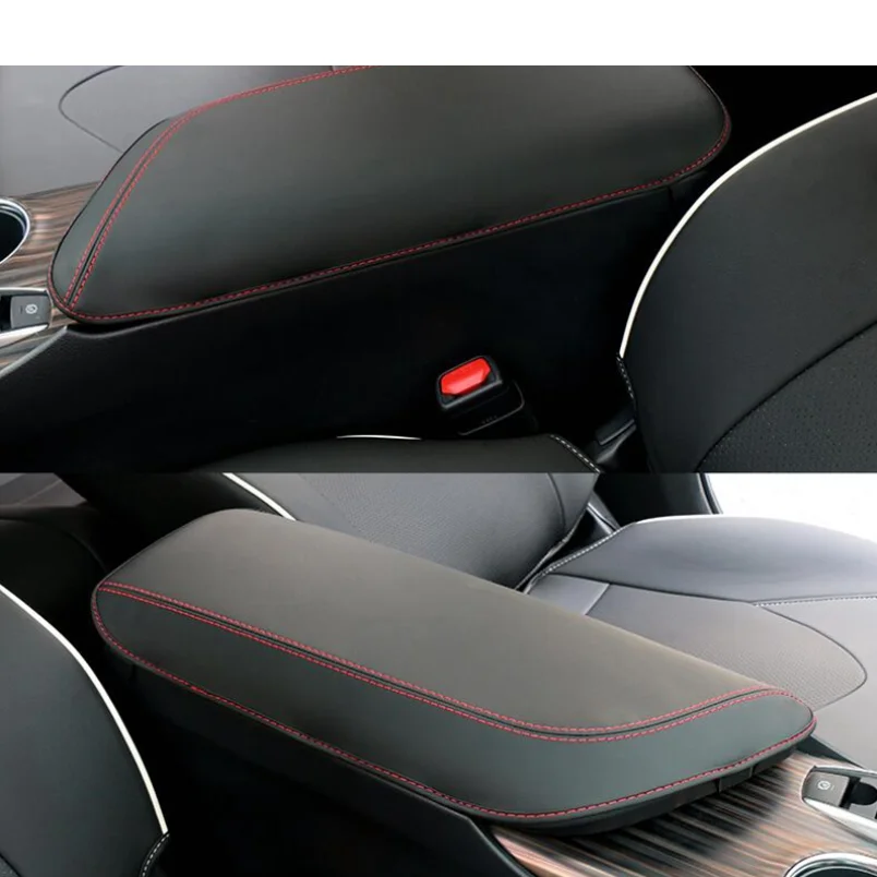 

Black Center Console Seat Armrest Box Protection Pad Molding Cover Kit Trim Accessories Fit For Toyota Camry 2018 2019 2020