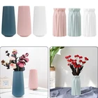 Гидропонное растение в скандинавском стиле, имитация фарфора, пластиковая ваза оригами, бутылка с засушенными цветами, украшение для дома и офиса