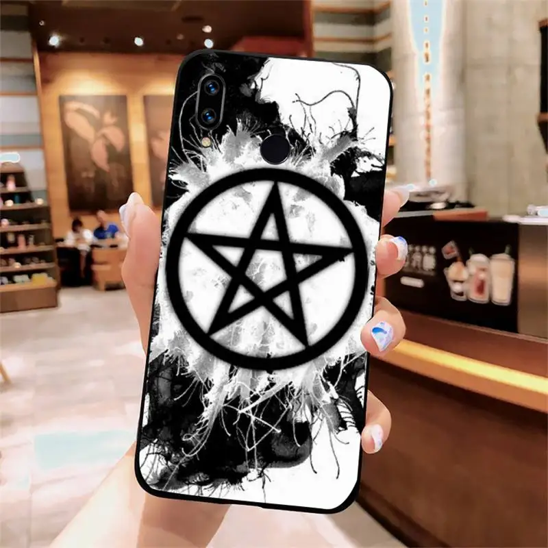 

Pentagram Demonic Satanic painting Phone Case For Xiaomi Redmi note 7 8 9 t k30 max3 9 s 10 pro lite