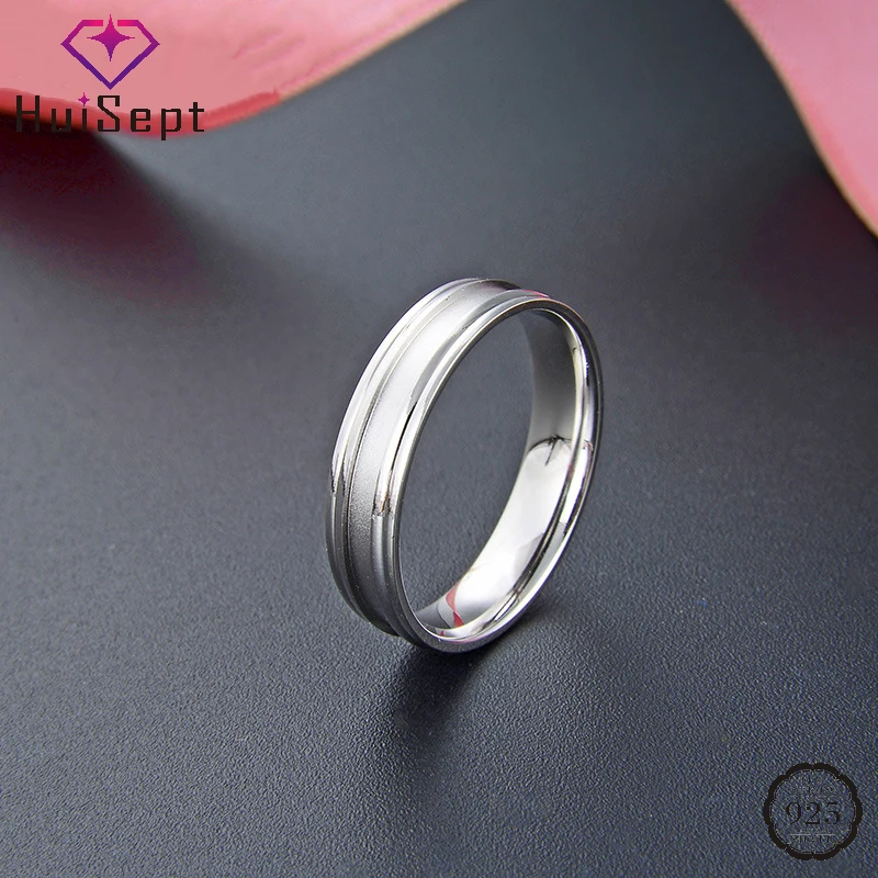 

HuiSept New Arrival Ring S925 Silver Jewelry Finger Rings for Women Wedding Party Promise Gift Trendy Hand Accessories Wholesale