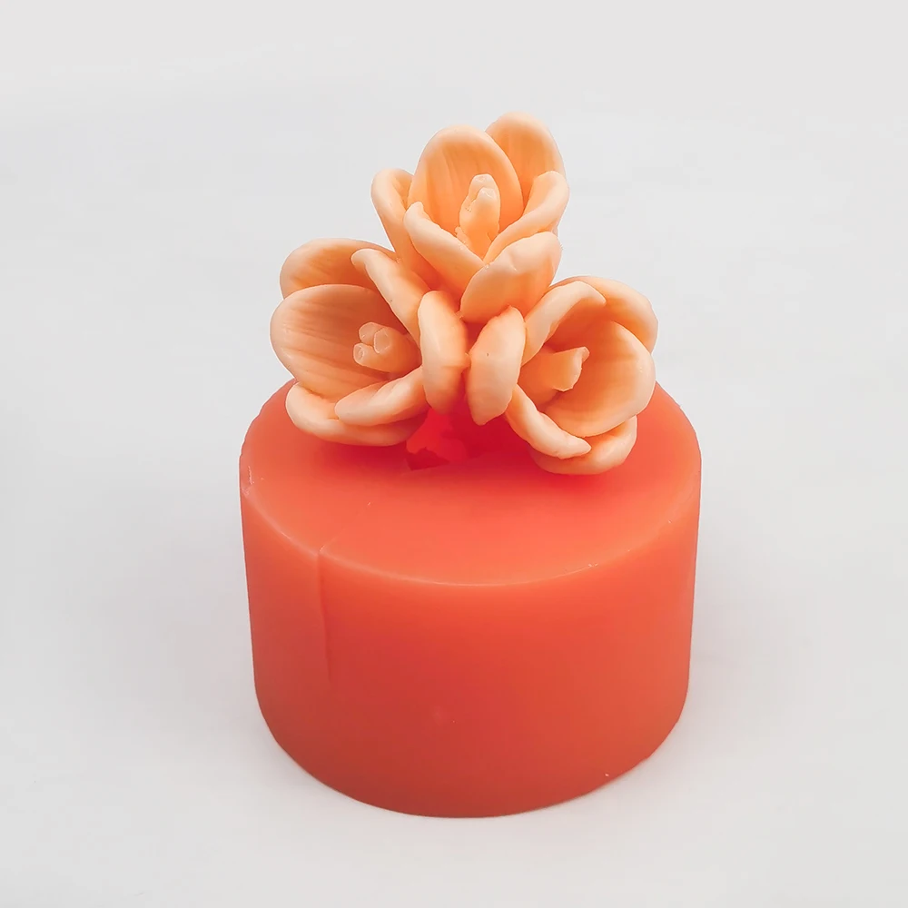 

HC0365 3D Tulip Candle Mold Manual DIY Flower Soap Silicone Mold Silicone Mold Soap Form Soap Supplies
