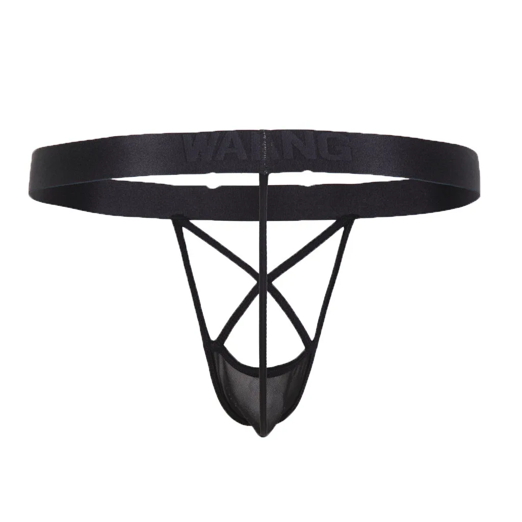 Мужское сексуальное нижнее белье гей бандаж стринги голая ягодица сетка кожаное