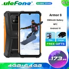 Чехол-накладка Ulefone Armor 8 мобильный телефон на процессоре Helio P60 Оперативная память 4 Гб Встроенная память 64 Гб 5580 мАч 6,1 дюймов Android 10 NFC Dual SIM Водонепроницаемый смартфон