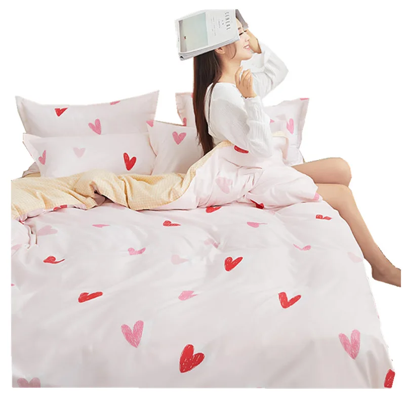 

SB Printed Solid bedding sets Home Bedding Set 3-4 pcs High Quality Lovely Pattern with Star tree flower Cartoon Drop Shipping