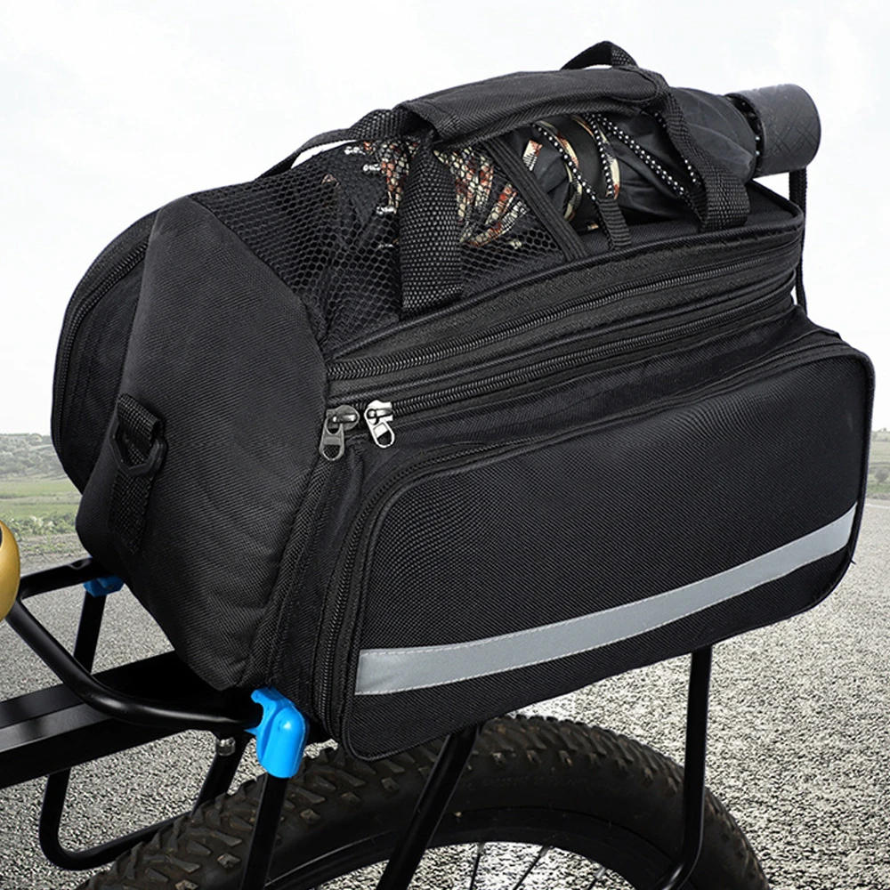 

10-20L Large Capacity Full Waterproof Bicycle Saddle Bag Bike Cycling Rear Rack Bag Outdoor Sport Bike Accessories