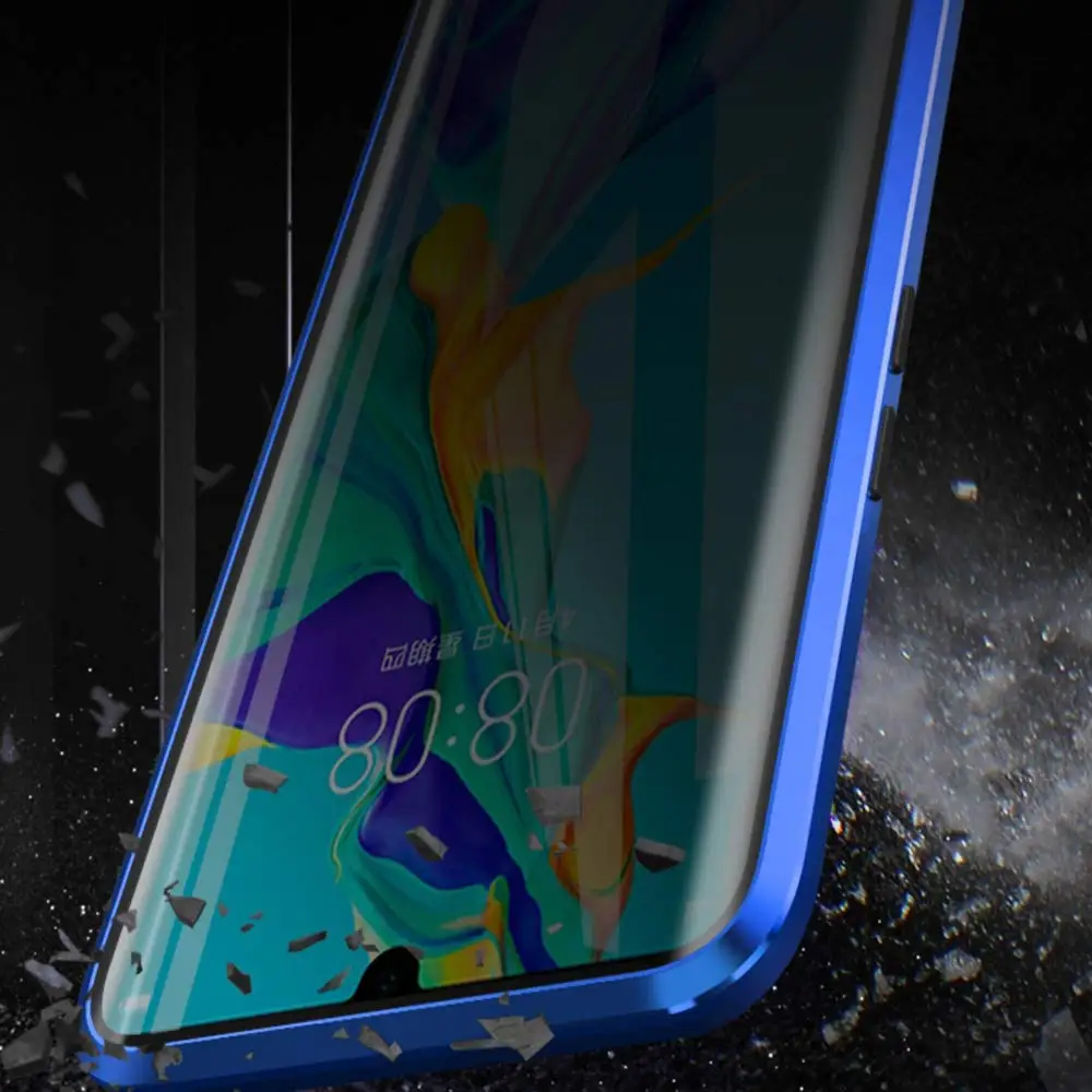 anti peep magnetic case for huawei p40 p30 p20 pro lite mate 20 30 pro honor 30 pro x10 nova 9 case adsorption privacy cover free global shipping