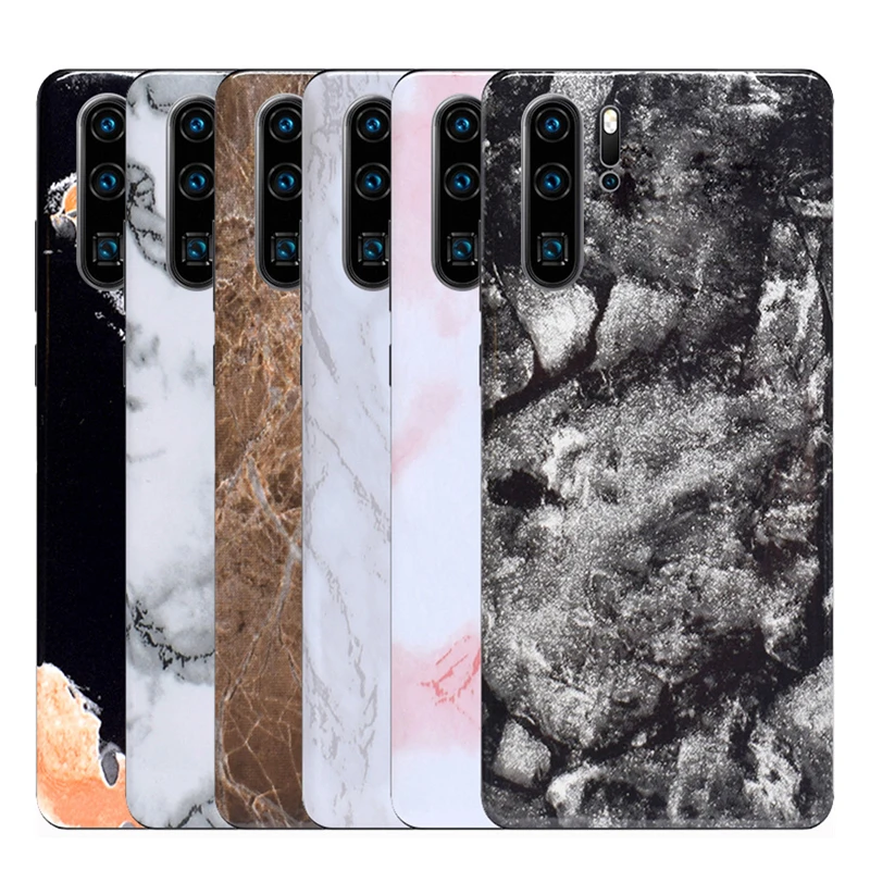 Мраморная матовая пленка на заднюю панель телефона наклейка для HUAWEI P40 Pro + P30 P20 Lite