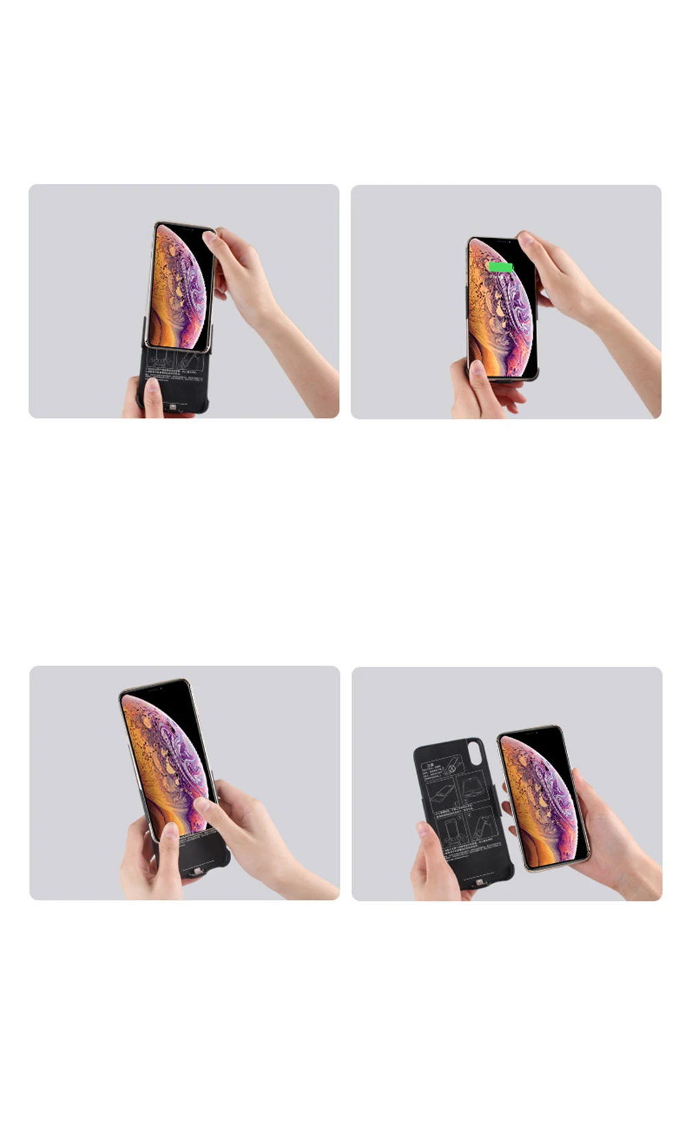 Чехол для iphone XS Max XR 5000/8000/6000mah power Bank Charing чехол для iphone 6 6s 7 8 Plus чехол для зарядного устройства для телефона
