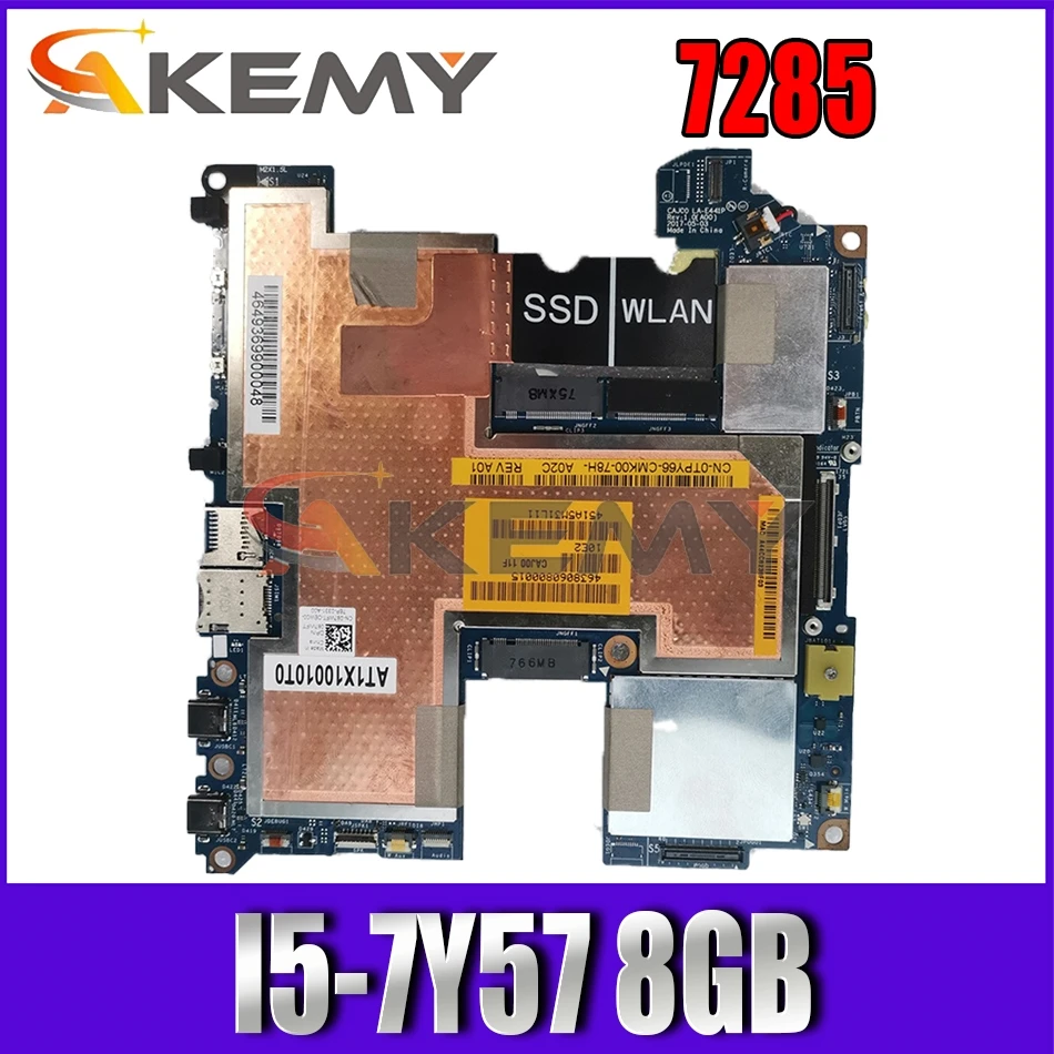

Akemy планшет материнская плата для ноутбука DELL Latitue 7285 CAJC0 LA-E441P I5-7Y54 8G CN-0TPY66 TPY66 материнская плата 100% тестирование