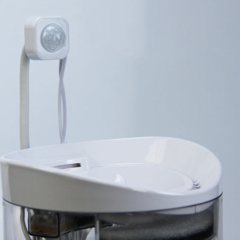 Motion Sensor Cat Dog Water Fountain Filter Dispenser Smart infrared Usb Universal pet Accessories Detector | Дом и сад