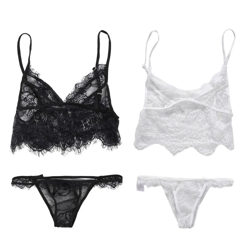 Женское сексуальное нижнее белье прозрачное женское прочное с вырезом|Комплекты